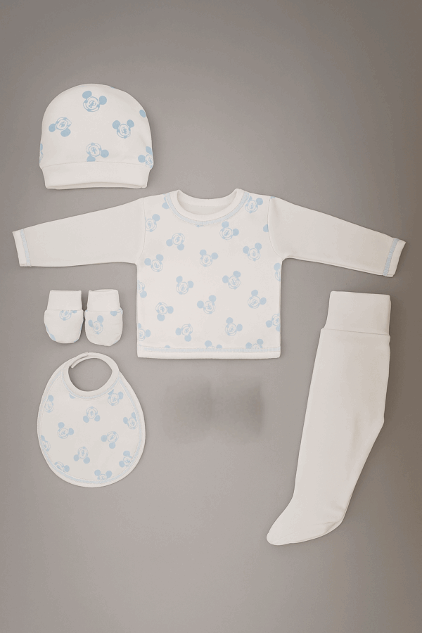 Set primera puesta bebé mickey azul
