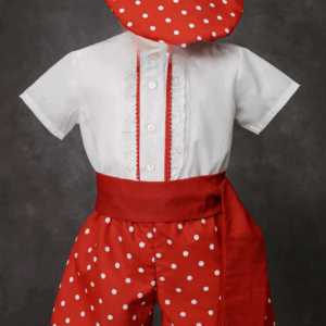 Conjunto Flamenco rojo de 1 año a 6 años