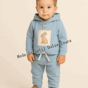 Conjunto sudadera gorro pantalón largo ciervo desde 6 meses hasta 48 meses