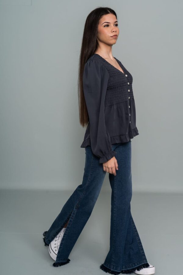 Pantalón vaquero campana niña ELE.O desde 12 hasta 16 años - Imagen 3
