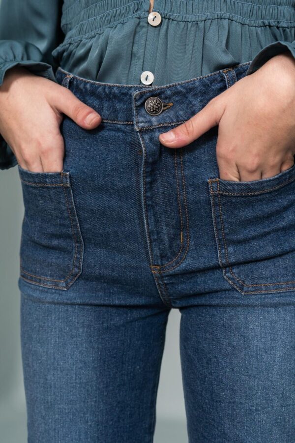 Pantalón vaquero campana niña ELE.O desde 12 hasta 16 años - Imagen 7