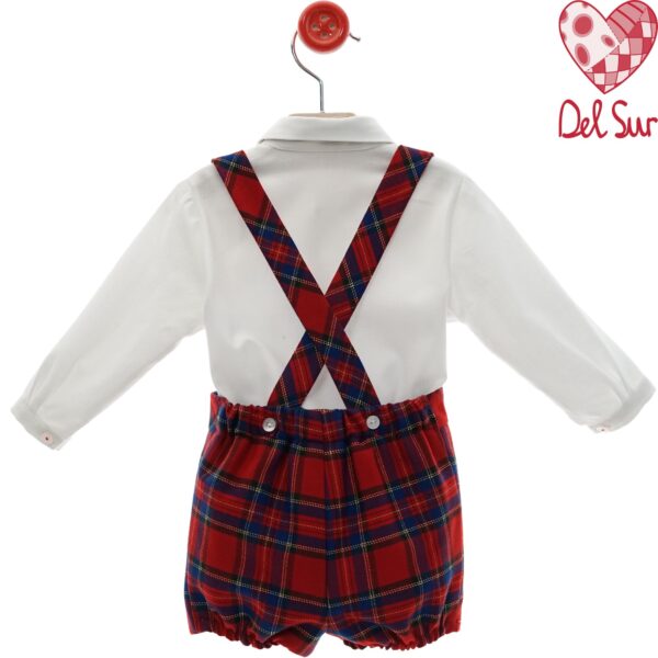 Conjunto con tirantes y pajarita familia dedal 6 meses a 48 meses - Imagen 2