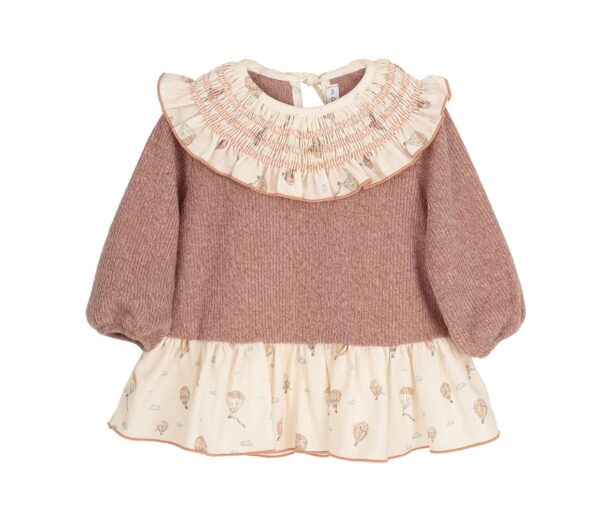 Vestido anemoi rosa desde 6 meses hasta 6 años 21304 - Imagen 2