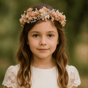 Corona ceremonia rosa flores 55570