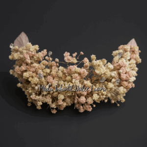 Prendido ceremonia flores rosa y beige 65365