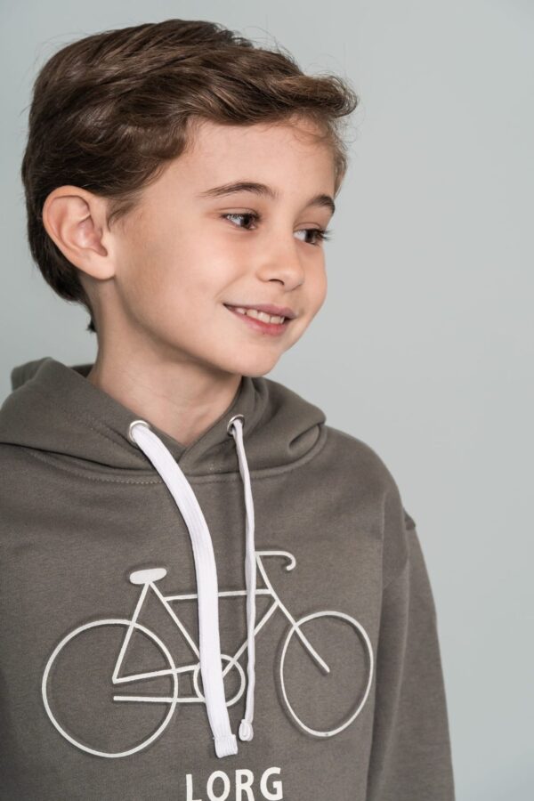 Sudadera verde bicicleta ELE.O desde 3 años hasta 12 años 222173701 - Imagen 2