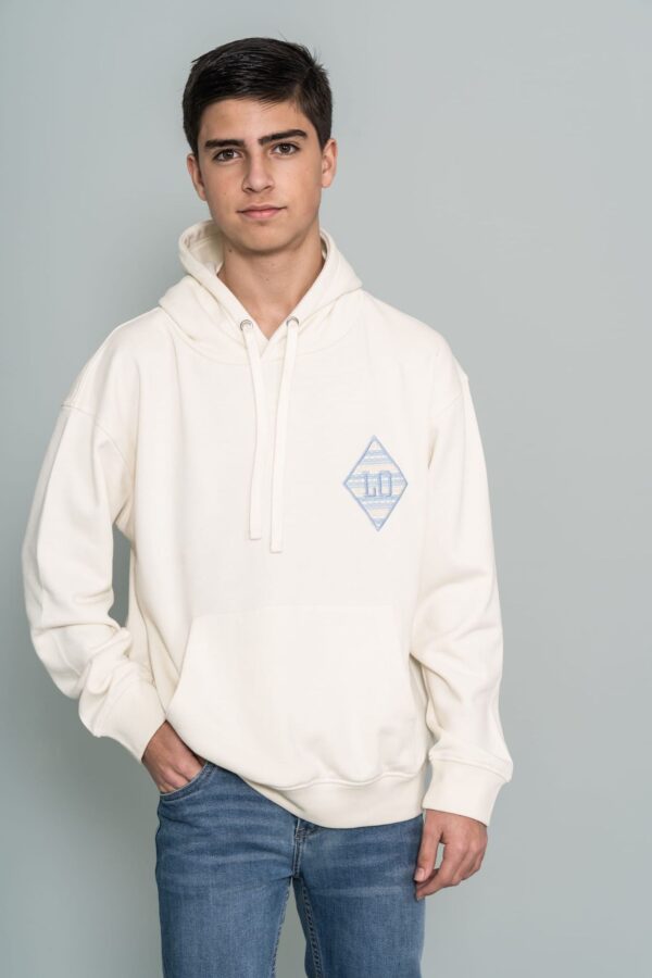 Sudadera beige ELE.O etnica desde 3 años hasta 12 años 222170301 - Imagen 2