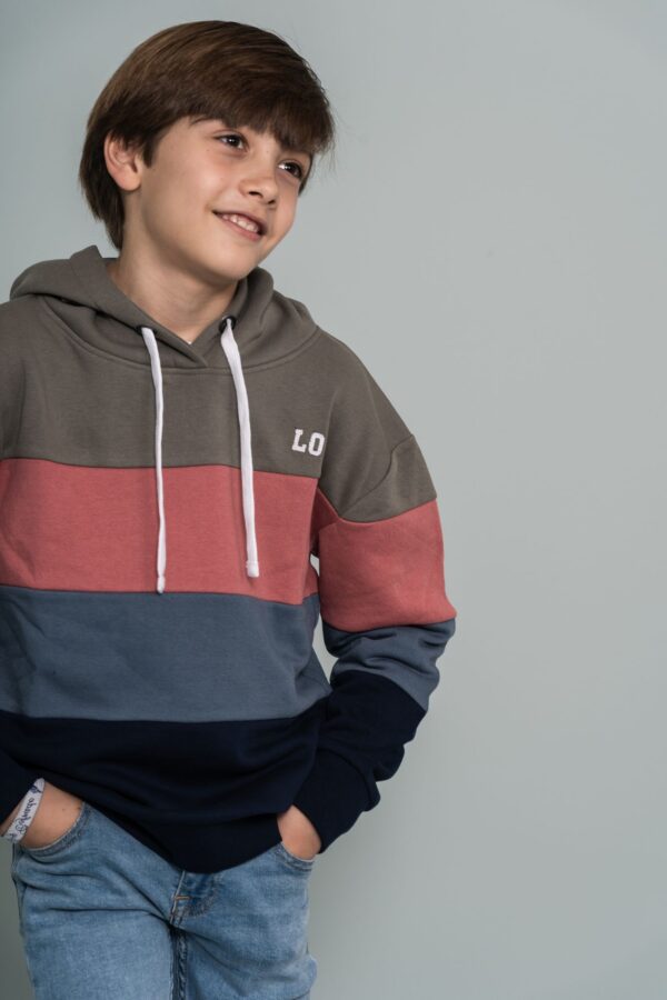 Sudaderas rayas horizontales ELE.O multicolor desde 3 años hasta 12 años 222173601 - Imagen 3