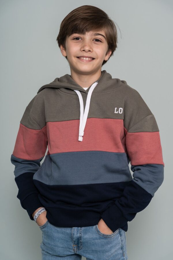 Sudaderas rayas horizontales ELE.O multicolor desde 3 años hasta 12 años 222173601 - Imagen 4
