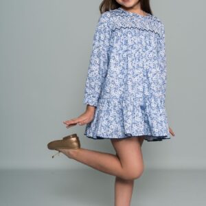 Vestido flores azul ELE.O desde 4 hasta 6 años 220060910