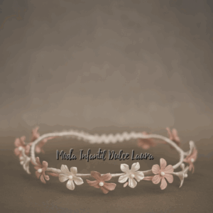 Corona ceremonia infantil rosa 55870