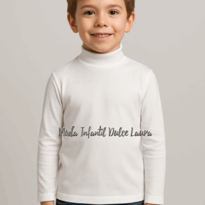 Camiseta cuello semicisne desde 2 años hasta 12 años