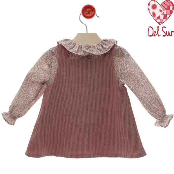 Pichi pana camisa flores rosa maquillaje desde 6 meses hasta 48 meses 2241inv25 - Imagen 2