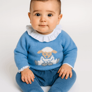 Conjunto lana 1020 con camisa 1 a 24 meses