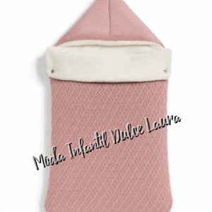 Saco lana capazo rosa maquillaje