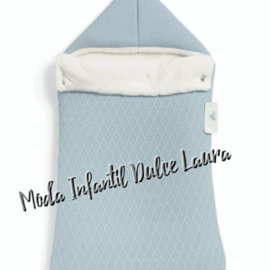 Saco lana capazo celeste