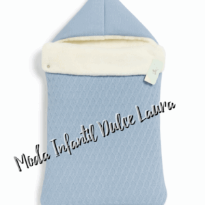 Saco lana capazo azul eléctrico