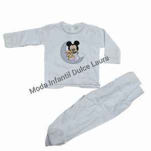 Conjunto camiseta polaina disney gris talla recién nacido