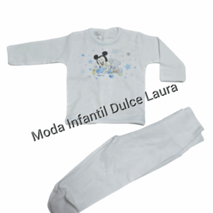Conjunto camiseta polaina disney azul talla recién nacido
