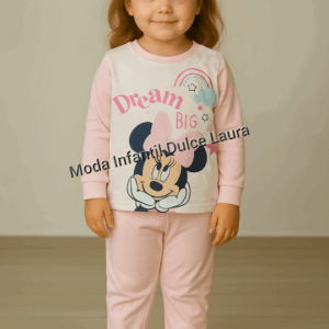 Pijama algodón Minnie Mouse rosa desde 12 m hasta 36 meses XH0368