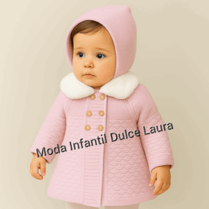 Abrigo lana rosa maquillaje A5602 desde 1 mes hasta 24 meses