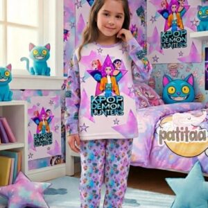 Pijama kpop morado desde 4 hasta 14 años