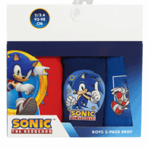 Pack 3 slip sonic desde 2 hasta 8 años