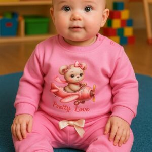 Chandal Osito rosa desde 9 meses hasta 36 meses