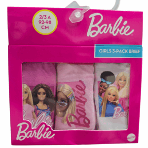Pack 3 braguitas Barbie desde 2 años hasta 8 años