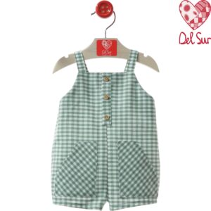 Peto vichy verde familia Turín desde 3 meses hasta 36 meses ver0838