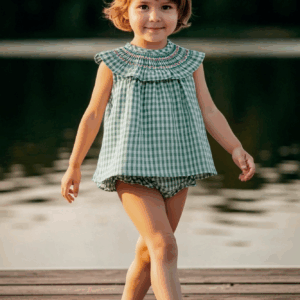 Jesusito cuadritos verdes familia turín desde 3 m hasta 24 meses ver0079