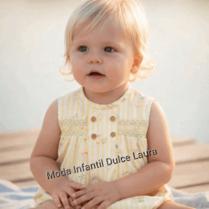 Pelele bombacho rayas amarillas pollitos familia Lucca ver0930 desde 1 m hasta 24 meses