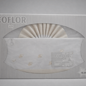 Sabana algodón coche blanca y beig estrellas