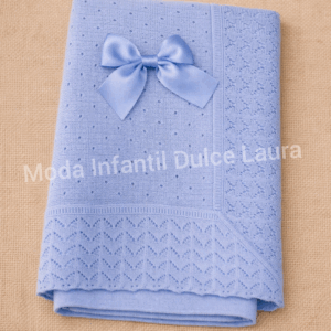 Toquilla hilo encajes lazo azul electrico MT1001