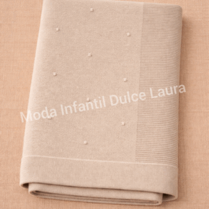 Toquilla hilo topitos arena MT1002