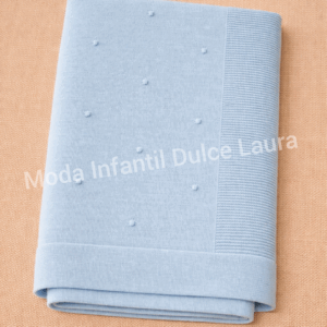 Toquilla hilo topitos azul MT1002