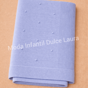 Toquilla hilo topitos azul eléctrico MT1002