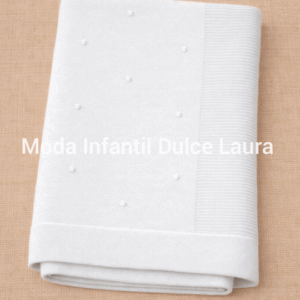 Toquilla hilo topitos blanca MT1002