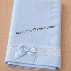 Toquilla hilo encajes lazo azul MT1000