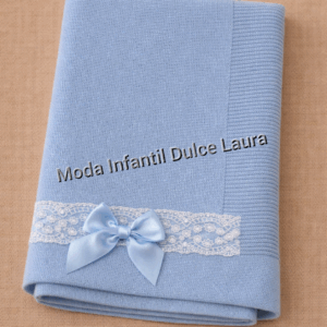 Toquilla hilo encajes lazo azul electrico MT1000