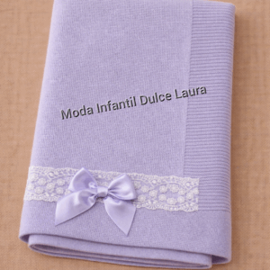 Toquilla hilo encajes lazo morado MT1000