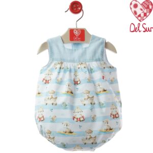 Pelele bombacho turquesa familia Catania desde 1 m hasta 12 m ver0936