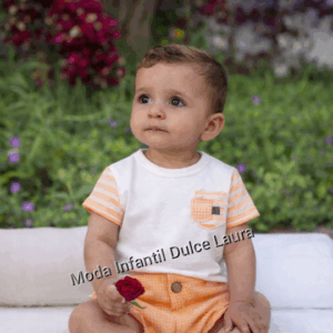 Conjunto pololo melocotón Delhi desde 12 m hasta 36 meses 11323