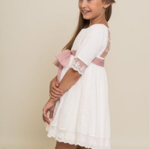 Vestido ceremonia Etamin lunar espalda desde 12 m hasta 3 años 1240010305