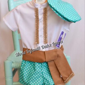 Conjunto flamenco verde magic 8 a 12 años