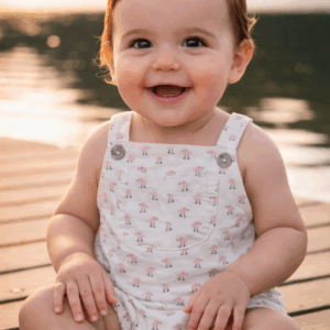 Peto pollitos blanco y rosa desde 0 hasta 24 meses t1509