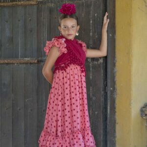Vestido de flamenca modelo azucena desde 2 hasta 6 años