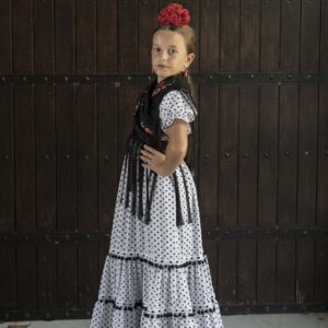 Vestido de flamenca modelo Raya desde 2 hasta 6 años
