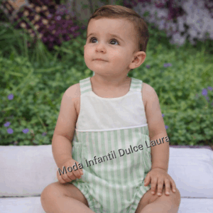 Peto verde y blanco desde 1 m hasta 9 meses 6125