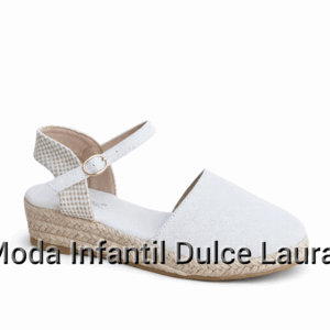 Zapatilla esparto blanca desde el 28 hasta el 38